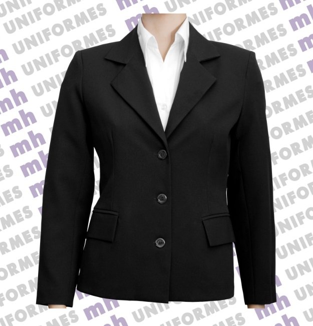 Blazer social feminino preto 1