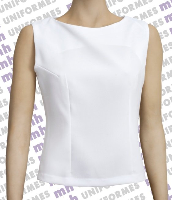 Blusinha sem manga branca 1